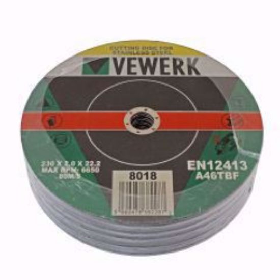 Picture of Cutting/Slitting Discs 230mm Box Of 100 Discs 