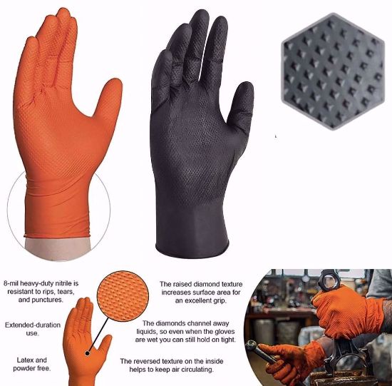 Picture of Diamond Grip 8g Disposable Gloves 