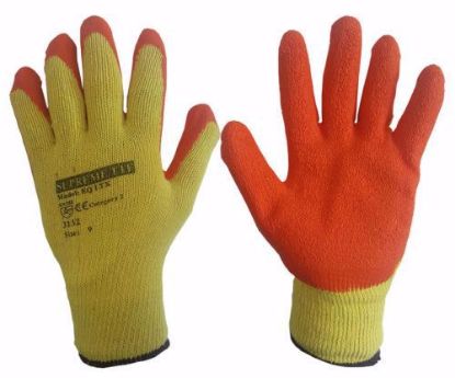 Picture of Yellow/Orange Grip and Grab Work Gloves- Box of 120 Pairs