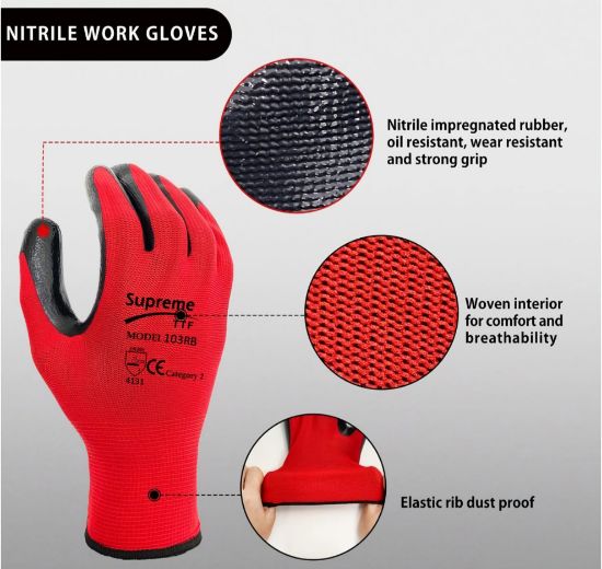 Picture of Nitrile Coated Gloves 